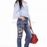 Женские джинсы с вышивкой Pronto Moda 3D674-1.jpg