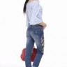 Женские джинсы с вышивкой Pronto Moda 3D674-2.jpg